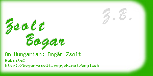 zsolt bogar business card